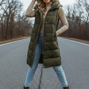 Mona | Evergreen Puffer Vest