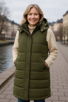 Mona | Evergreen Puffer Vest